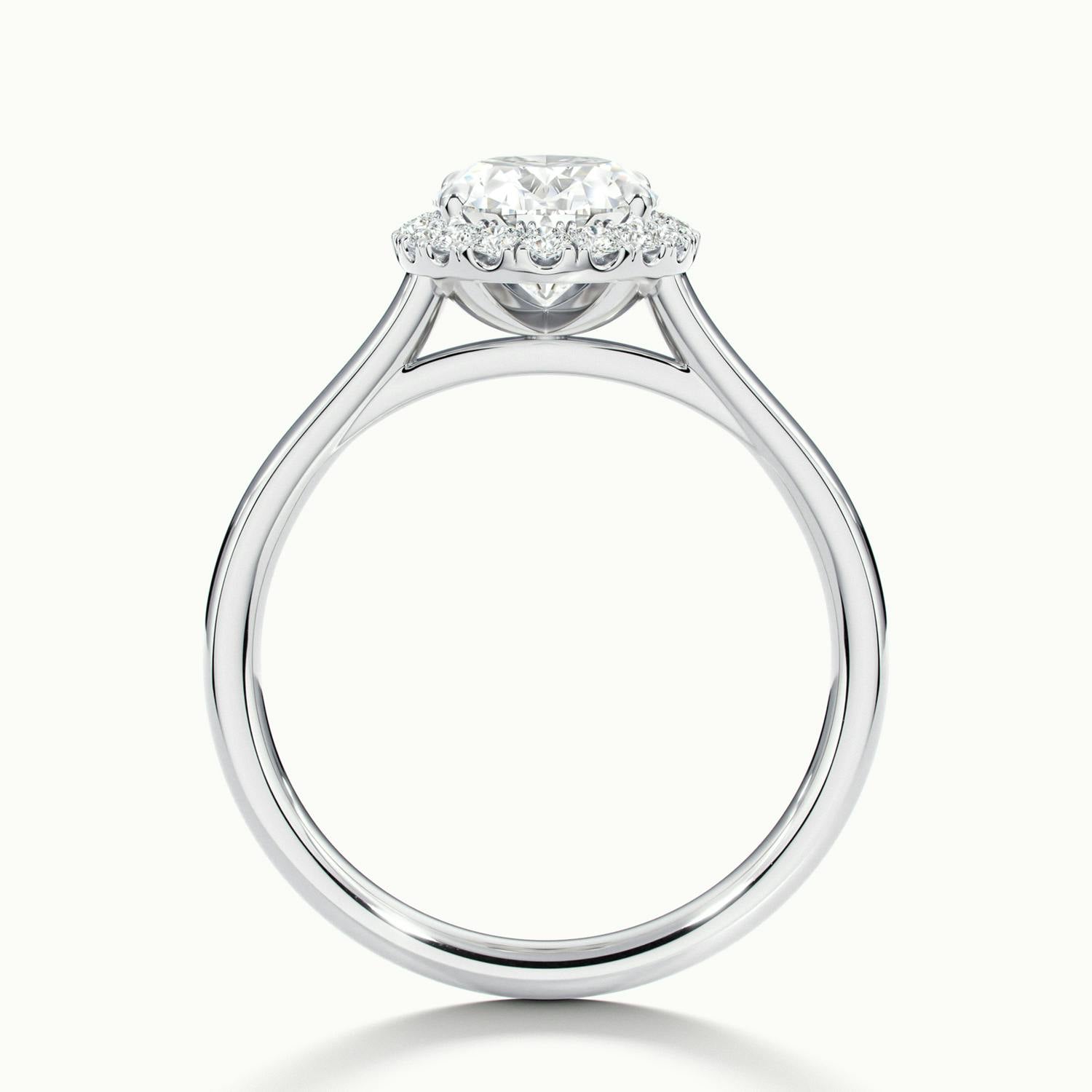 Calista Oval Halo Engagement Ring