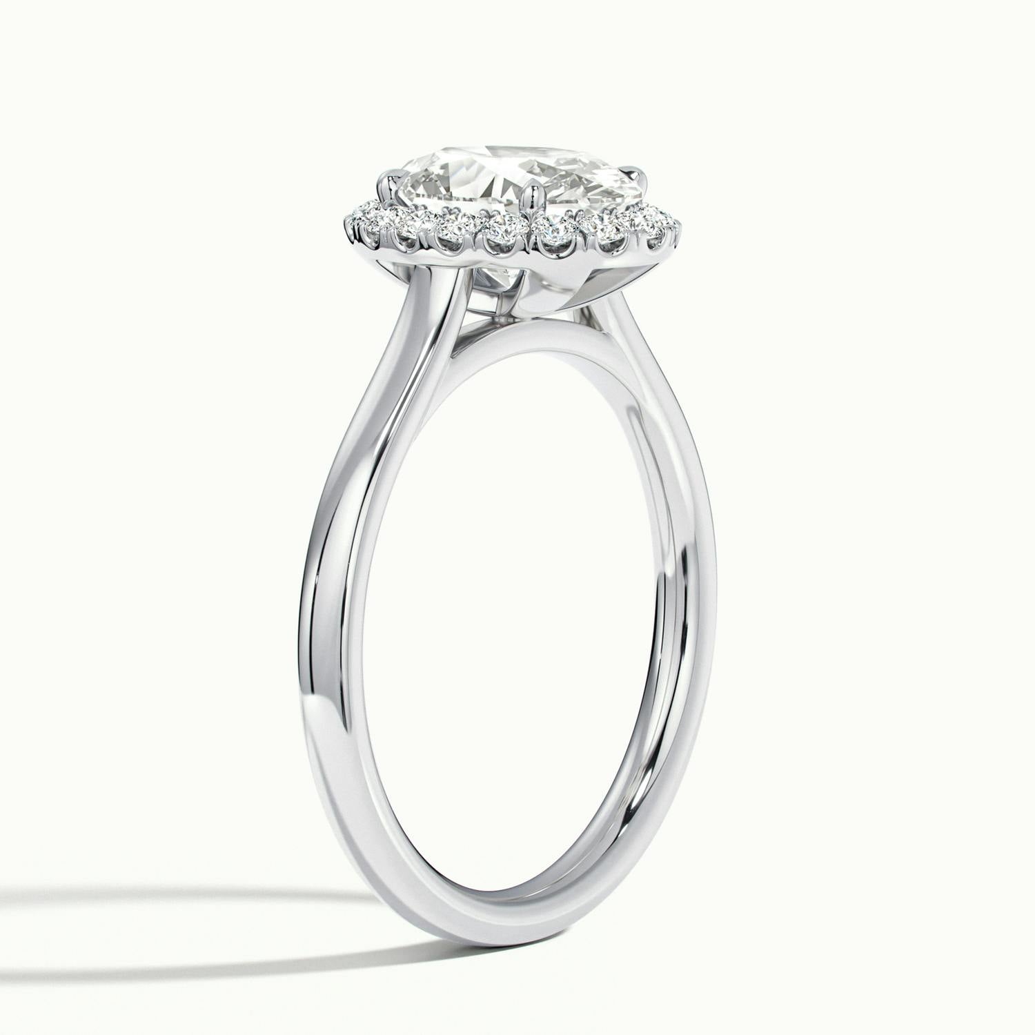 Calista Oval Halo Engagement Ring