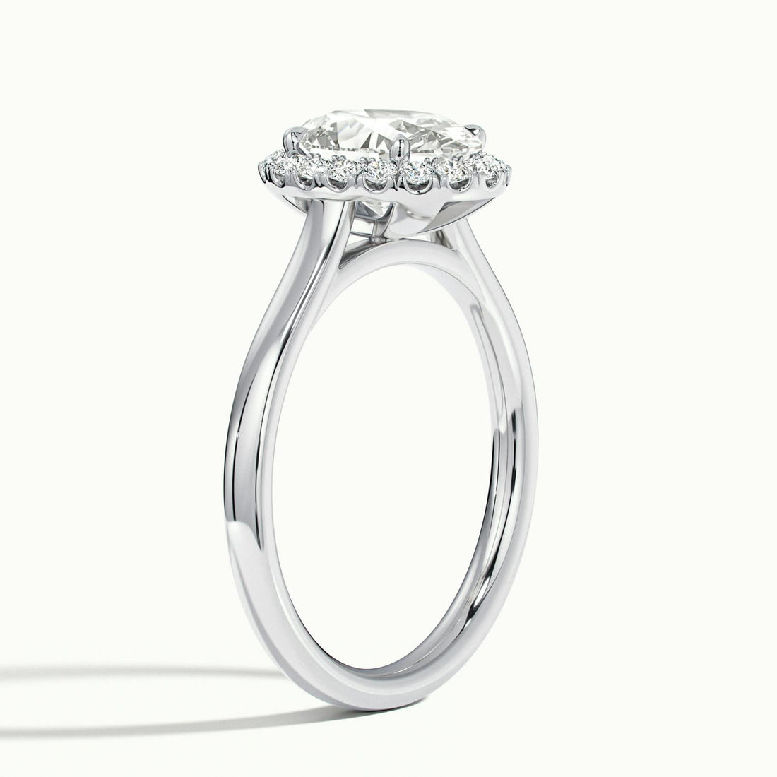 Calista Oval Halo Engagement Ring