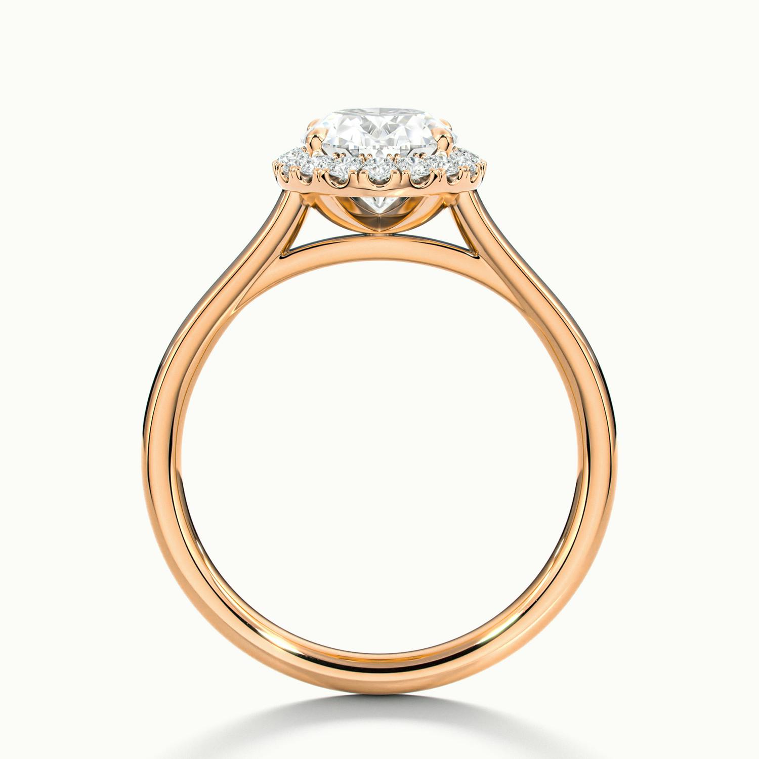 Calista Oval Halo Engagement Ring