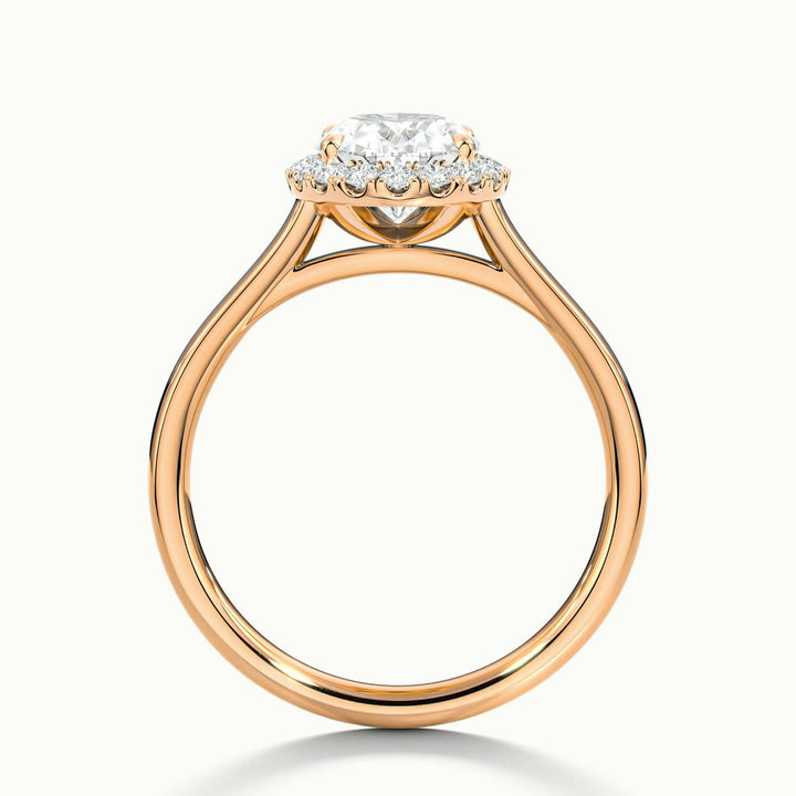 Calista Oval Halo Engagement Ring