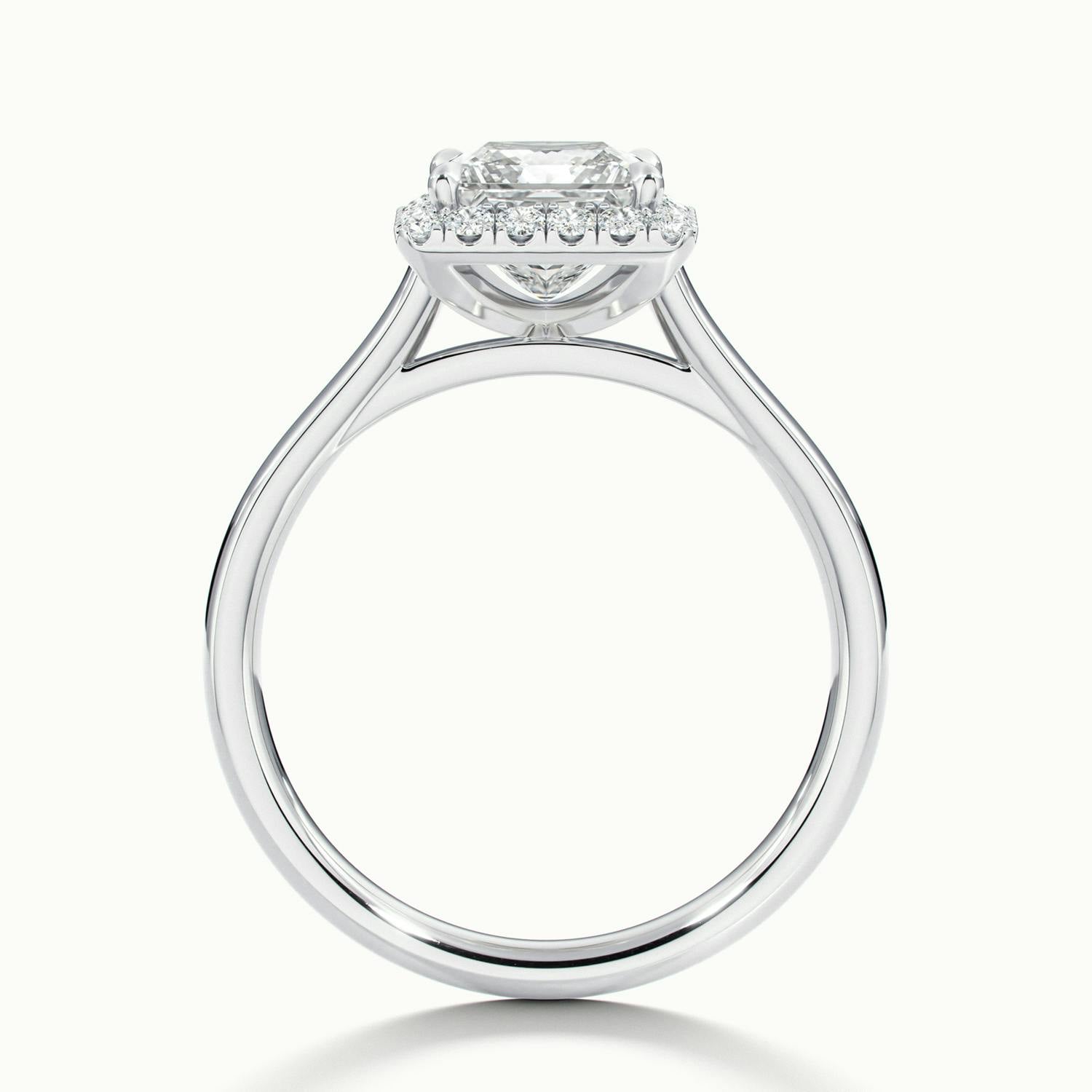 Calista Princess Halo Engagement Ring