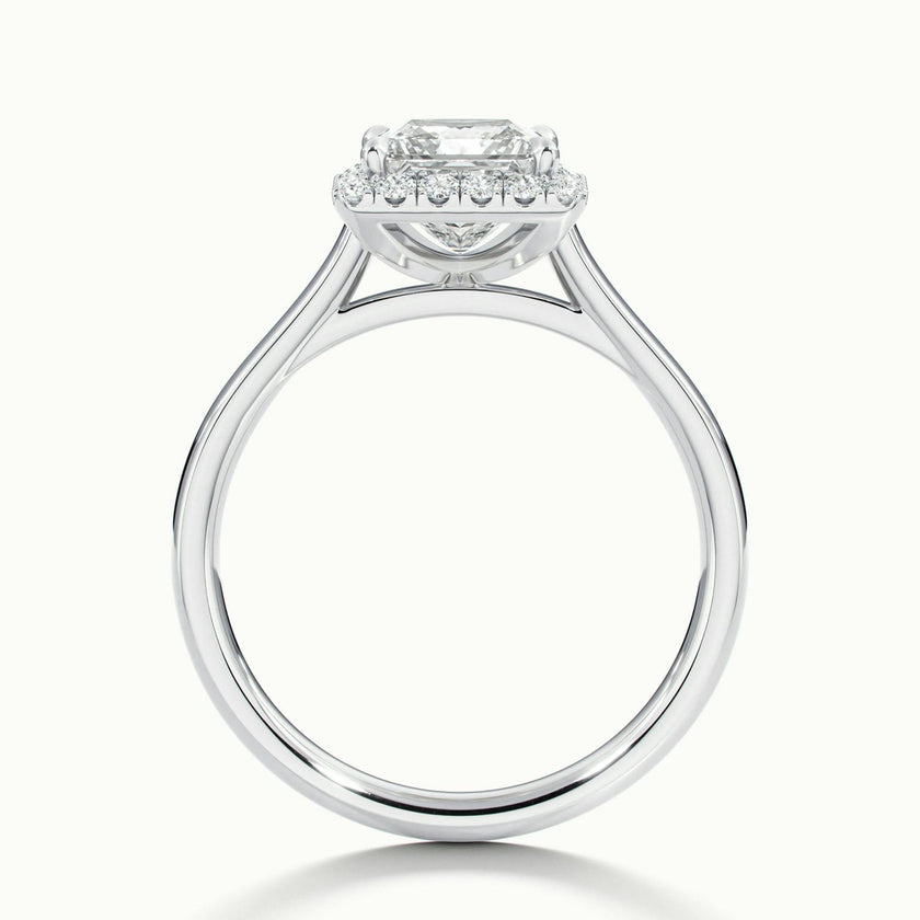 Calista Princess Halo Engagement Ring