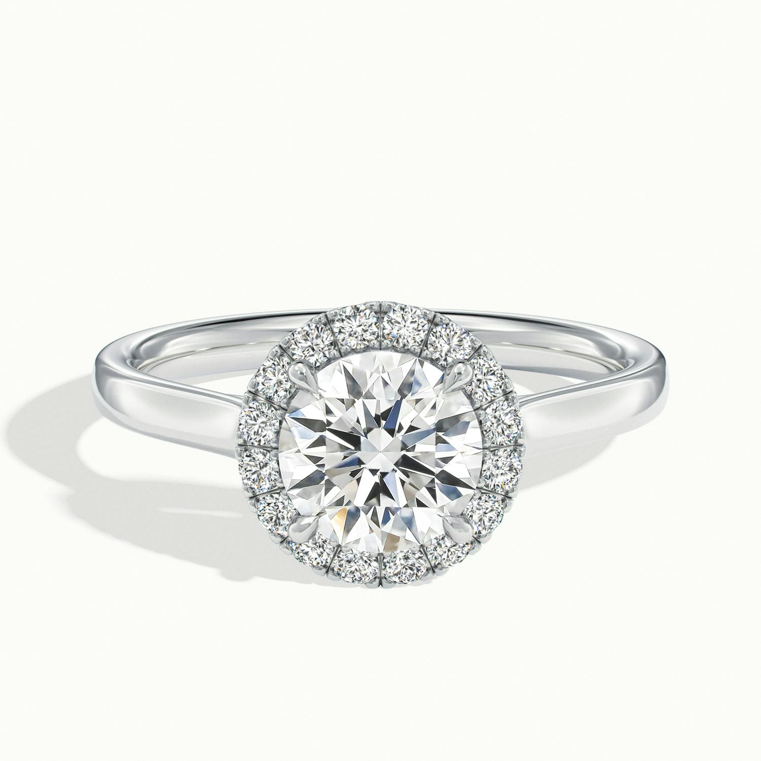 Calista Round Halo Engagement Ring
