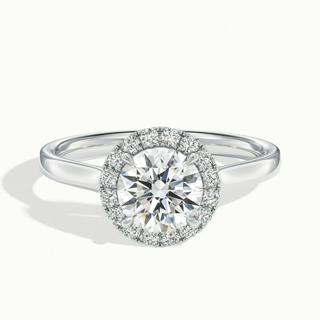 Calista Round Halo Engagement Ring