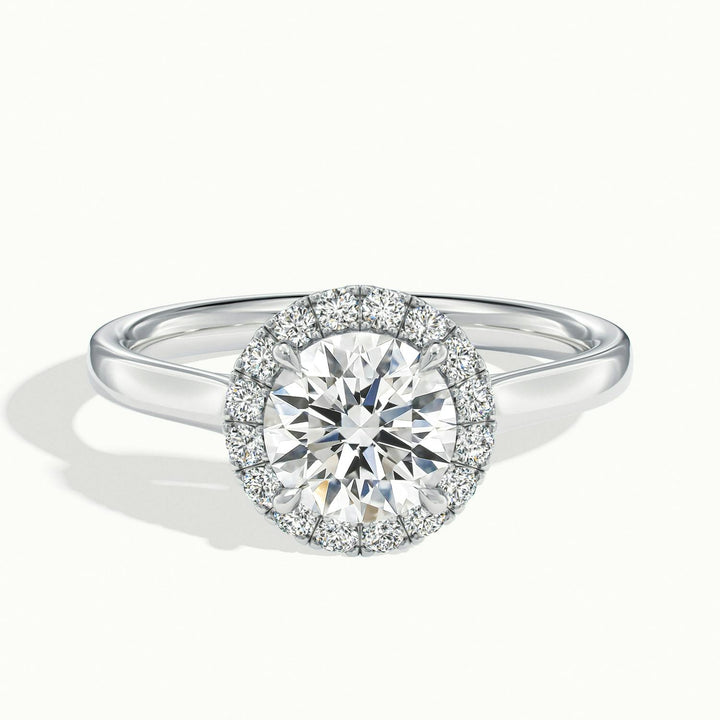 Calista Round Halo Engagement Ring