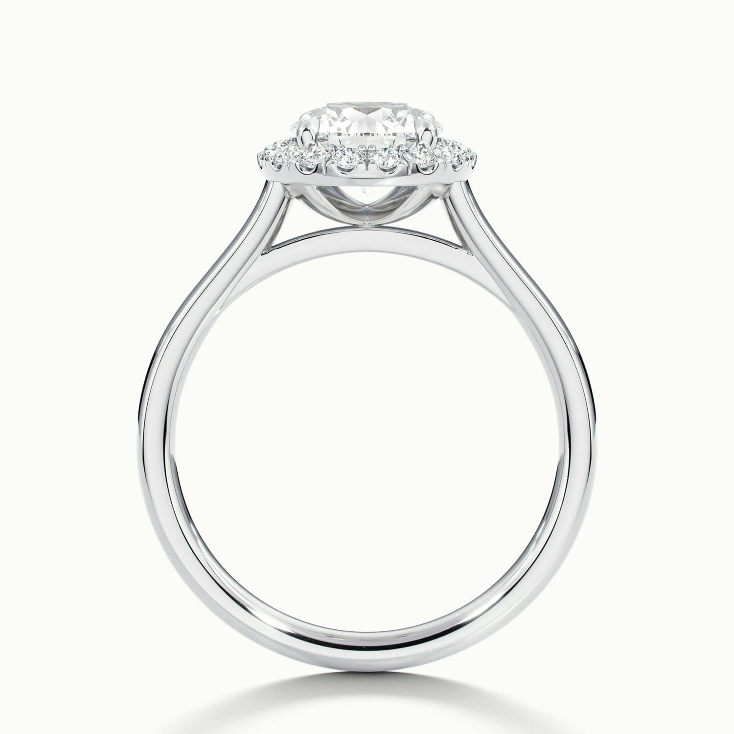 Calista Round Halo Engagement Ring
