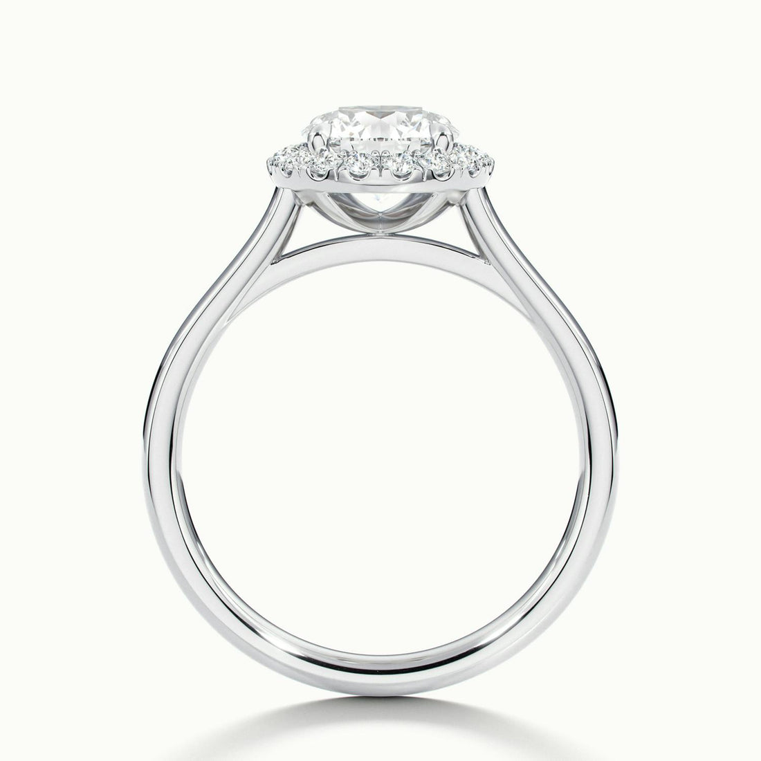 Calista Round Halo Engagement Ring