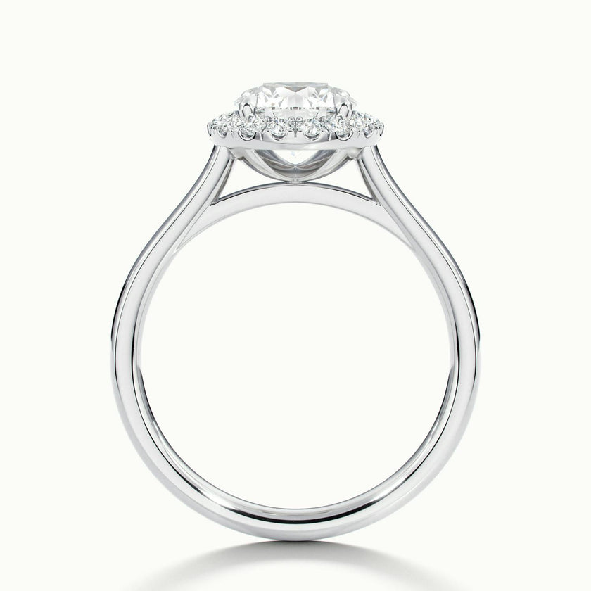 Calista Round Halo Engagement Ring