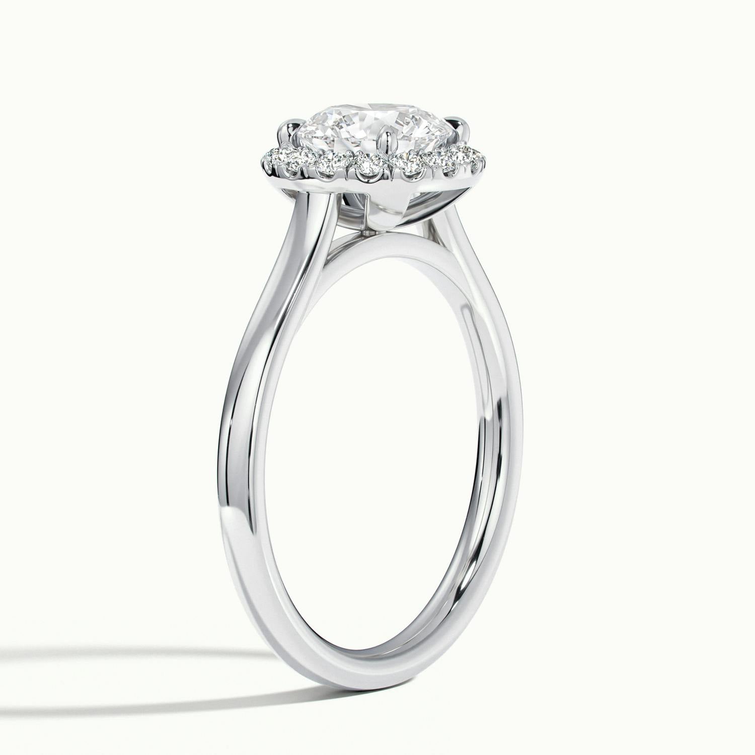 Calista Round Halo Engagement Ring