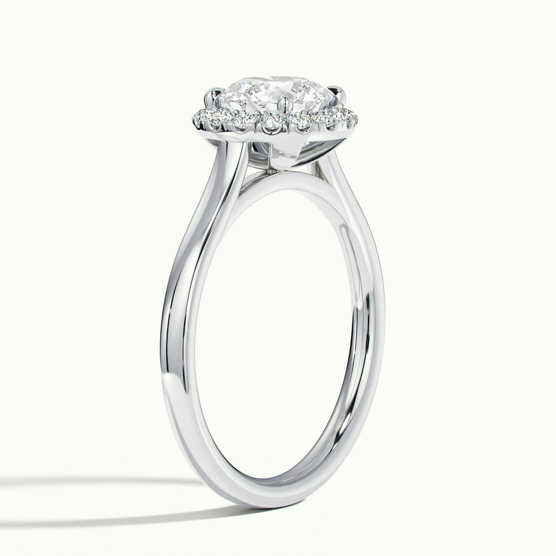 Calista Round Halo Engagement Ring