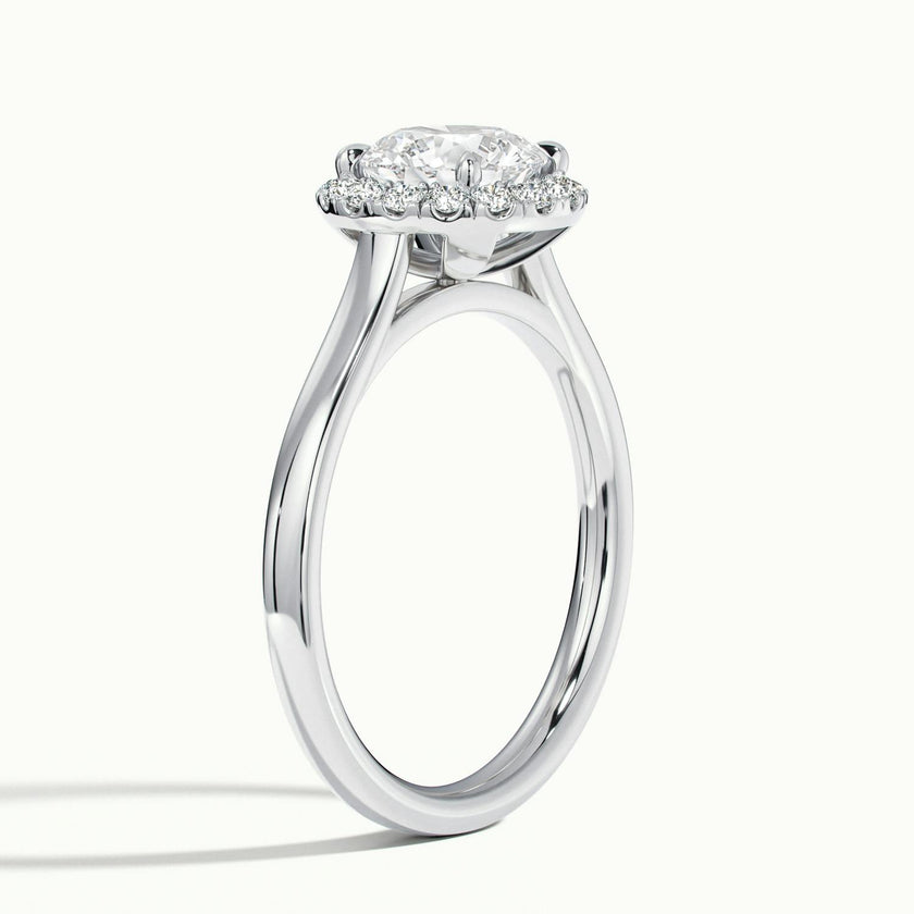 Calista Round Halo Engagement Ring