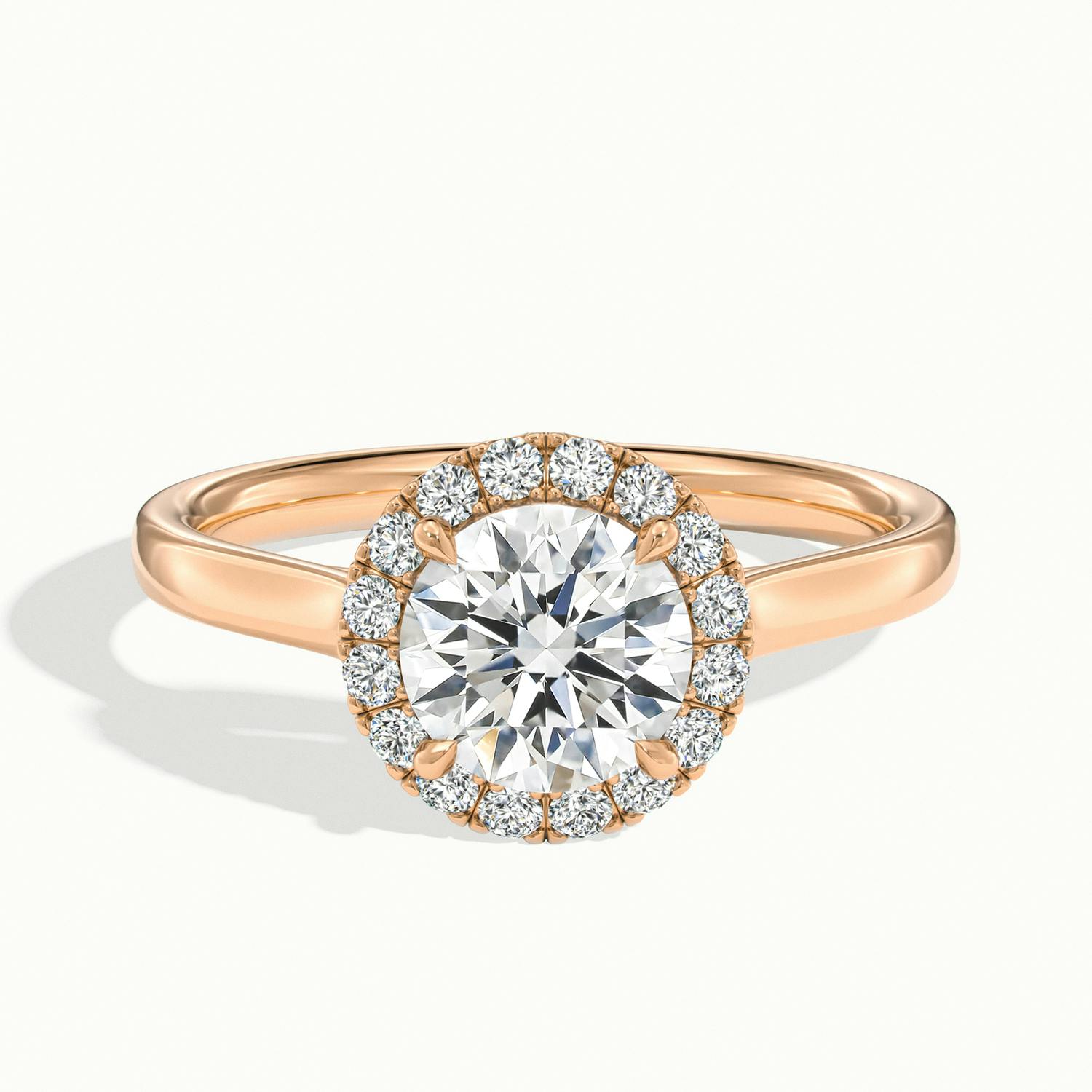 Calista Round Halo Engagement Ring