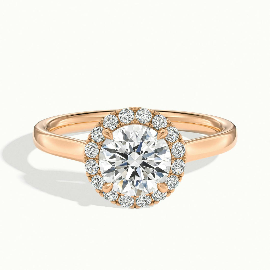 Calista Round Halo Engagement Ring