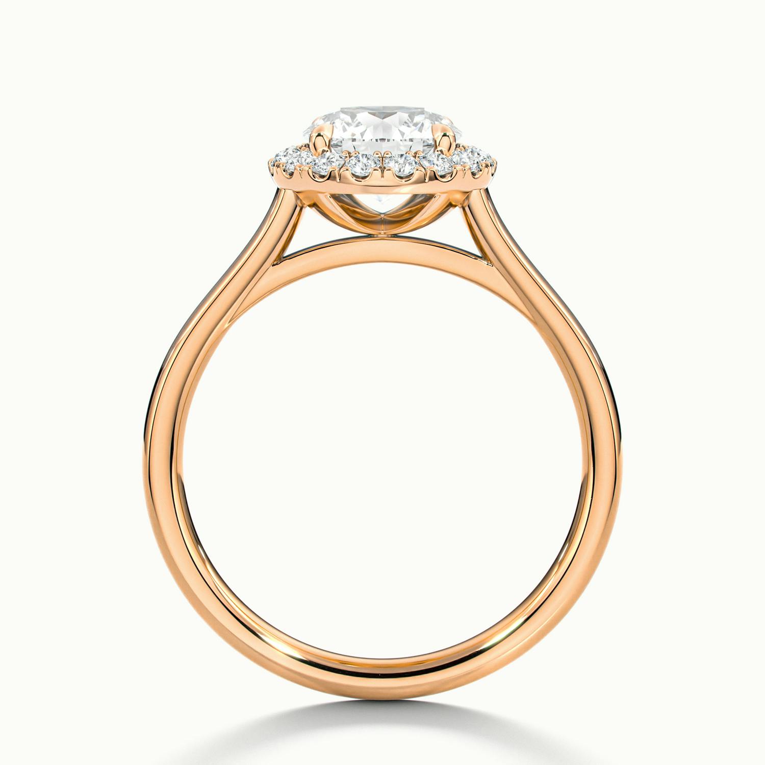 Calista Round Halo Engagement Ring