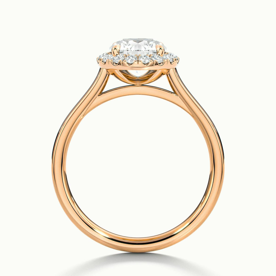 Calista Round Halo Engagement Ring