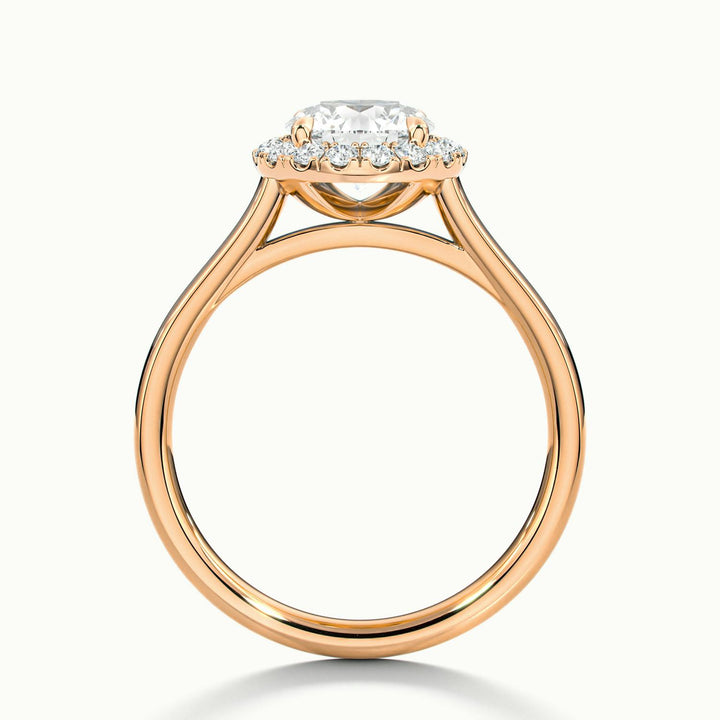 Calista Round Halo Engagement Ring