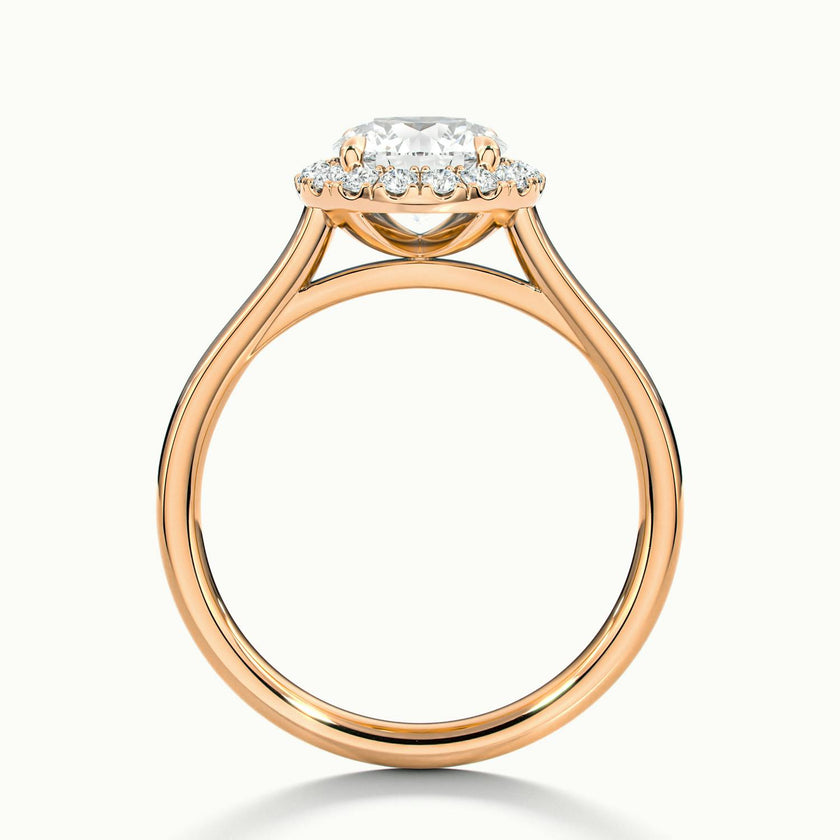 Calista Round Halo Engagement Ring