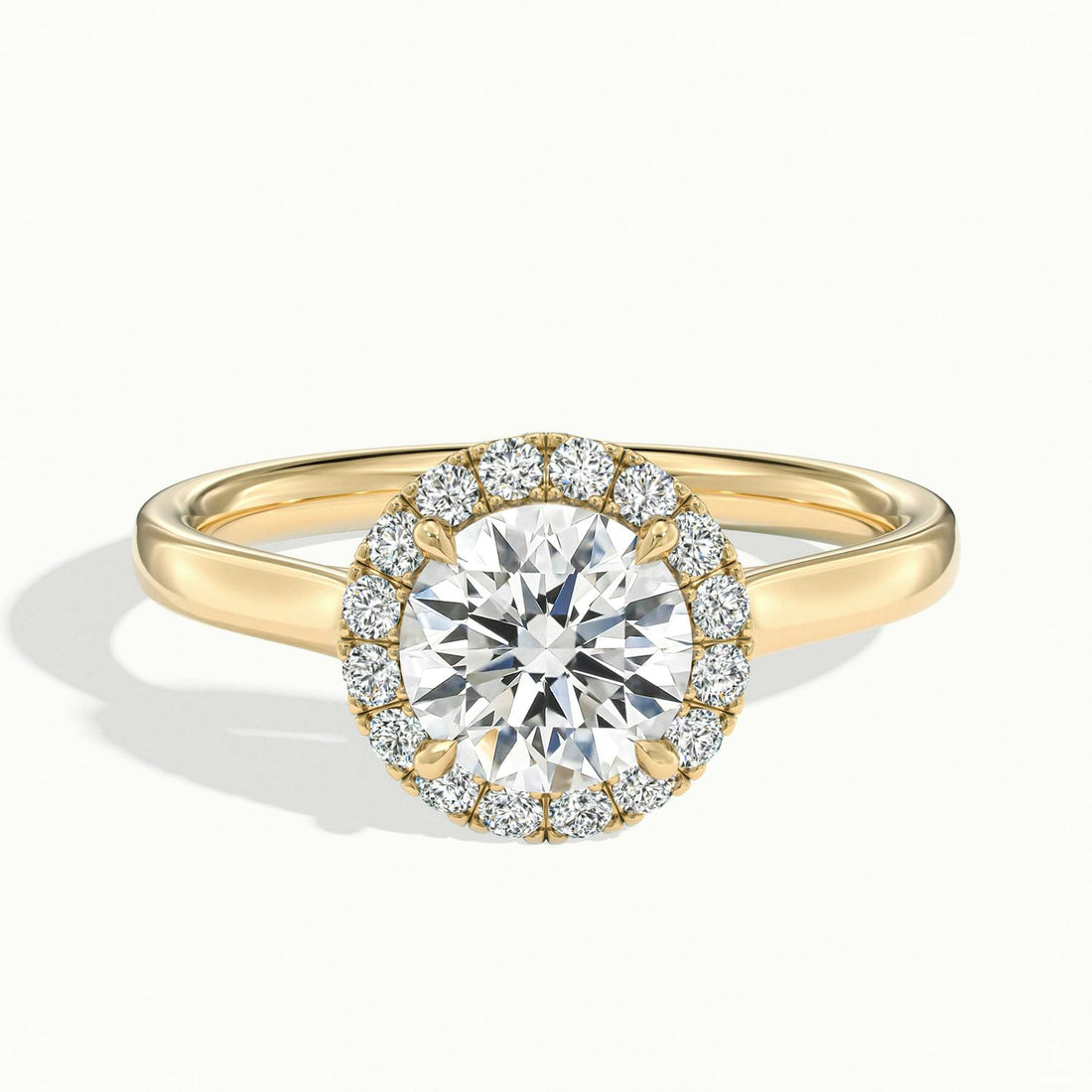 Calista Round Halo Engagement Ring