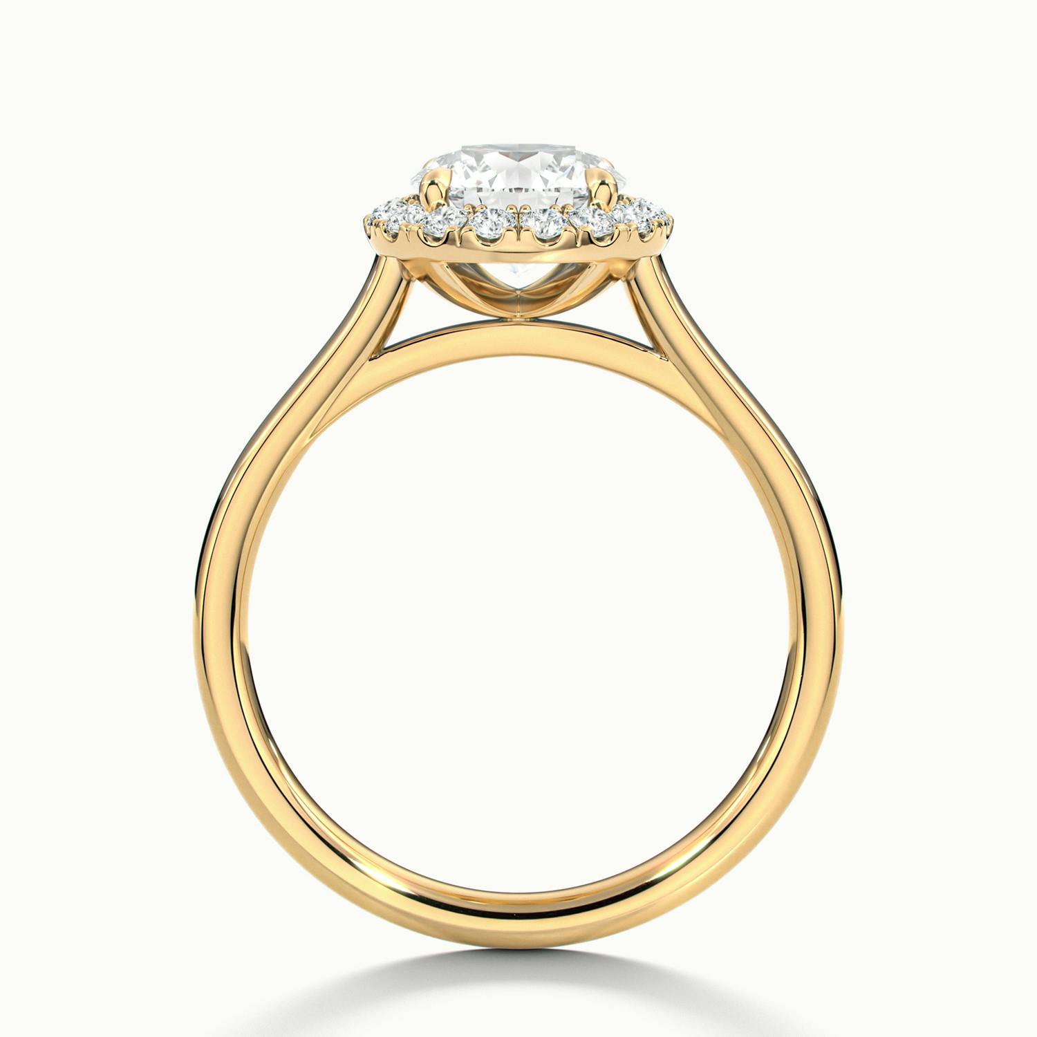 Calista Round Halo Engagement Ring
