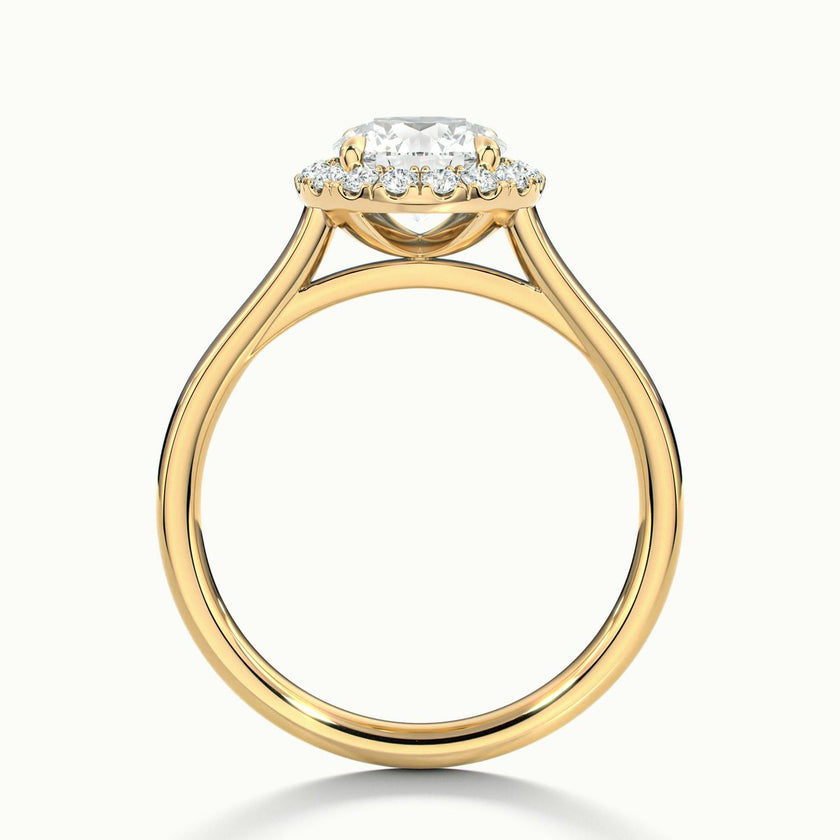 Calista Round Halo Engagement Ring