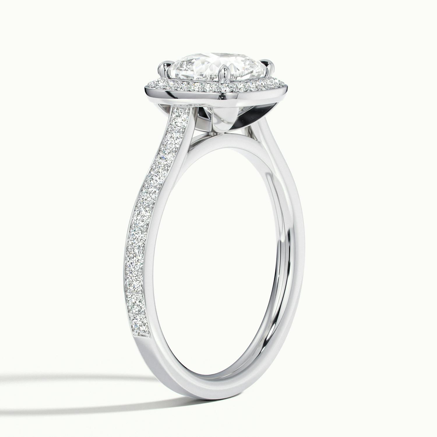 Novaria Cushion Pavé Halo Engagement Ring