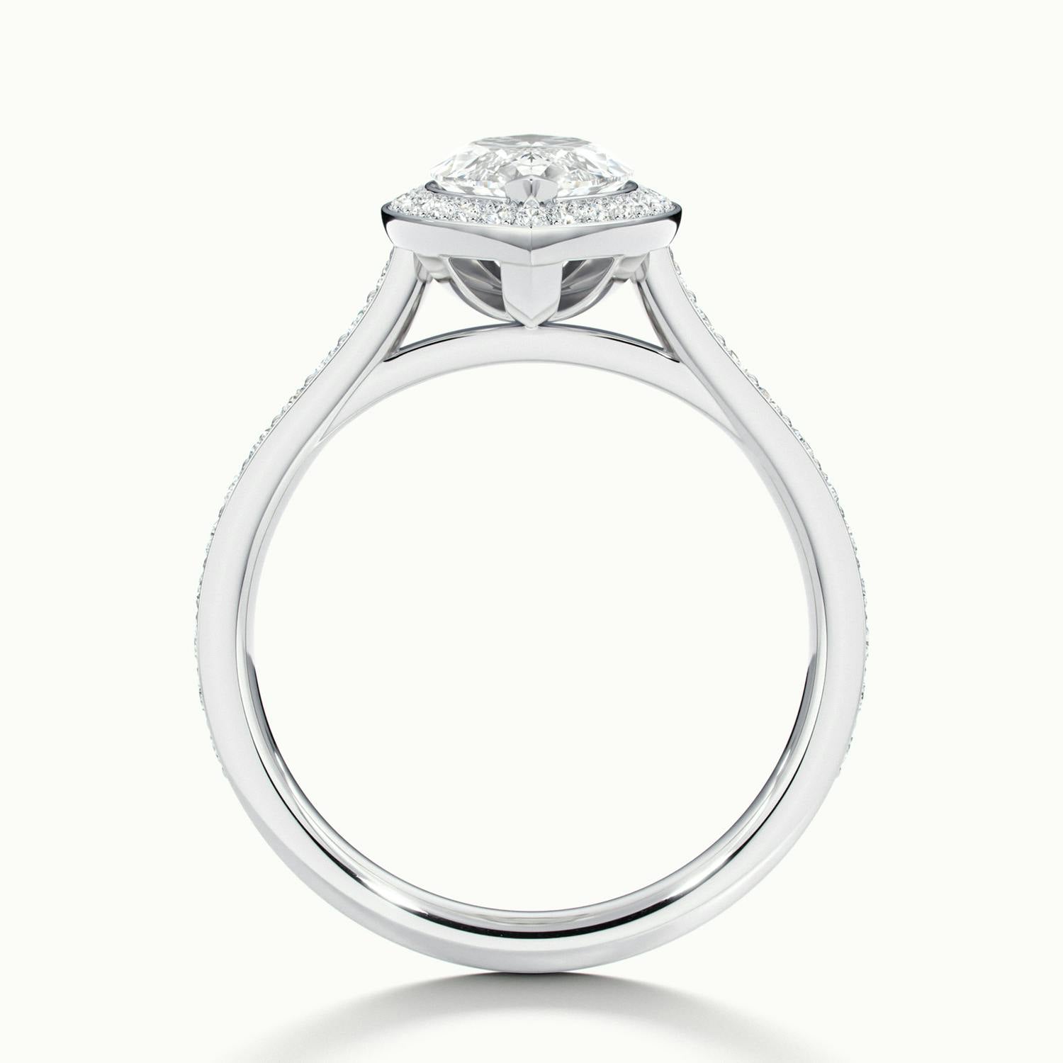 Novaria Marquise Pavé Halo Engagement Ring