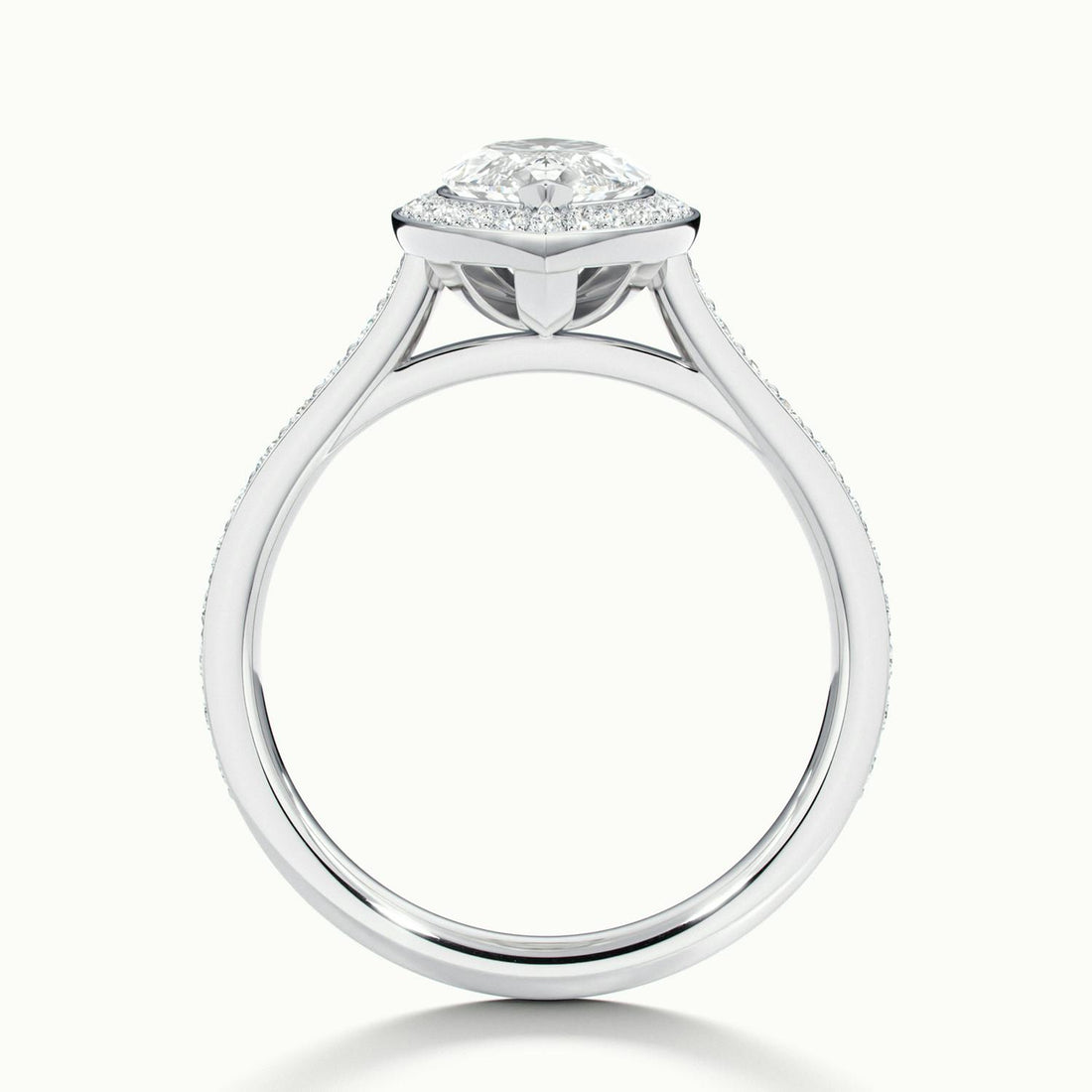 Novaria Marquise Pavé Halo Engagement Ring