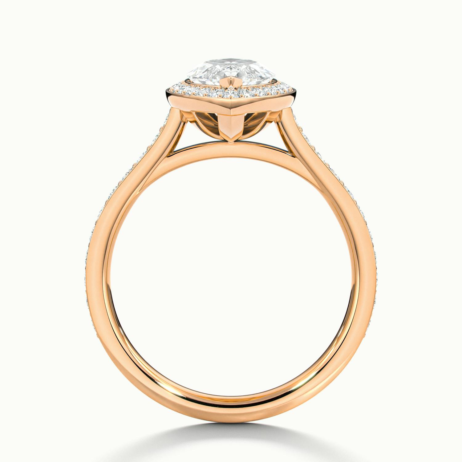 Novaria Marquise Pavé Halo Engagement Ring