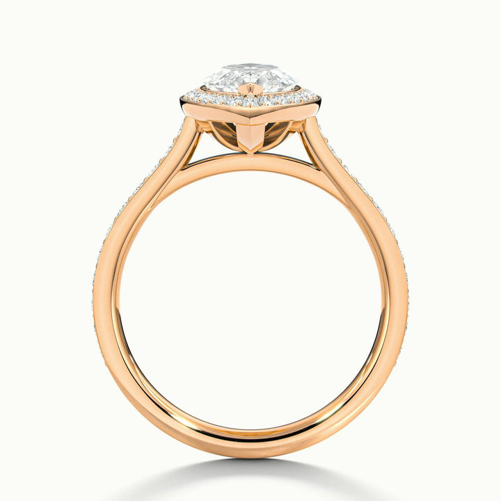 Novaria Marquise Pavé Halo Engagement Ring