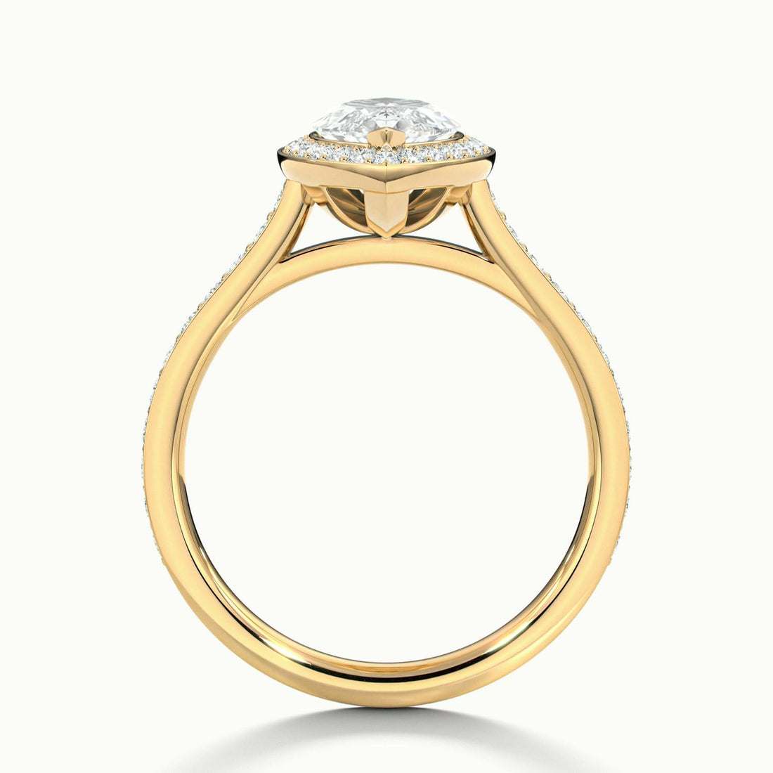 Novaria Marquise Pavé Halo Engagement Ring