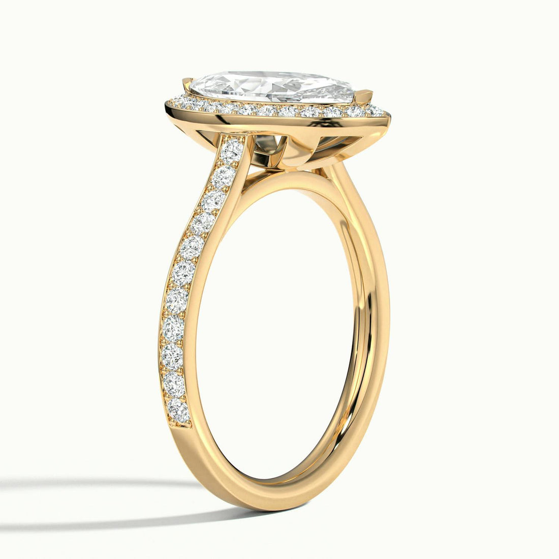 Novaria Marquise Pavé Halo Engagement Ring