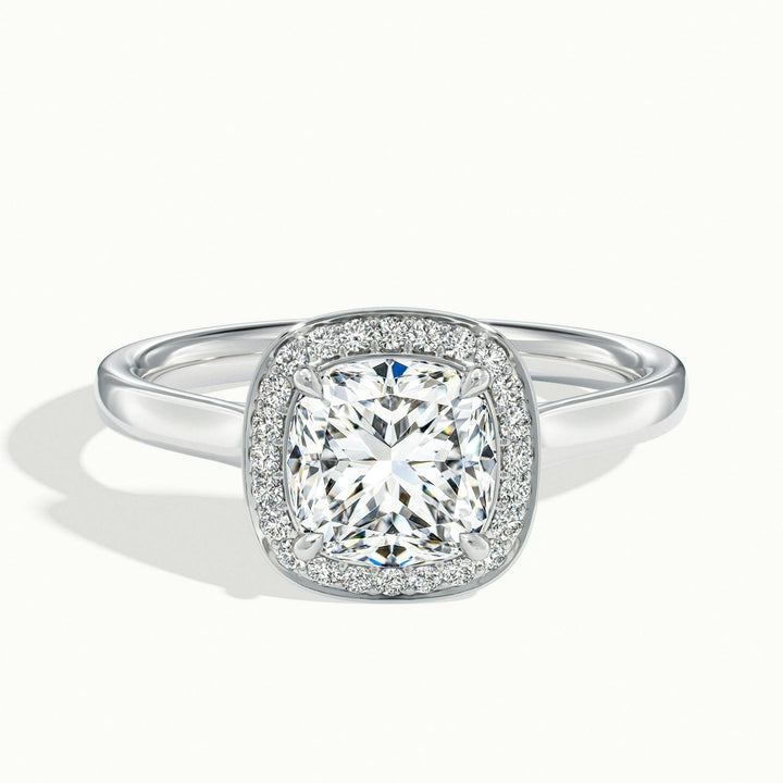 Elarisse Cushion Halo Engagement Ring