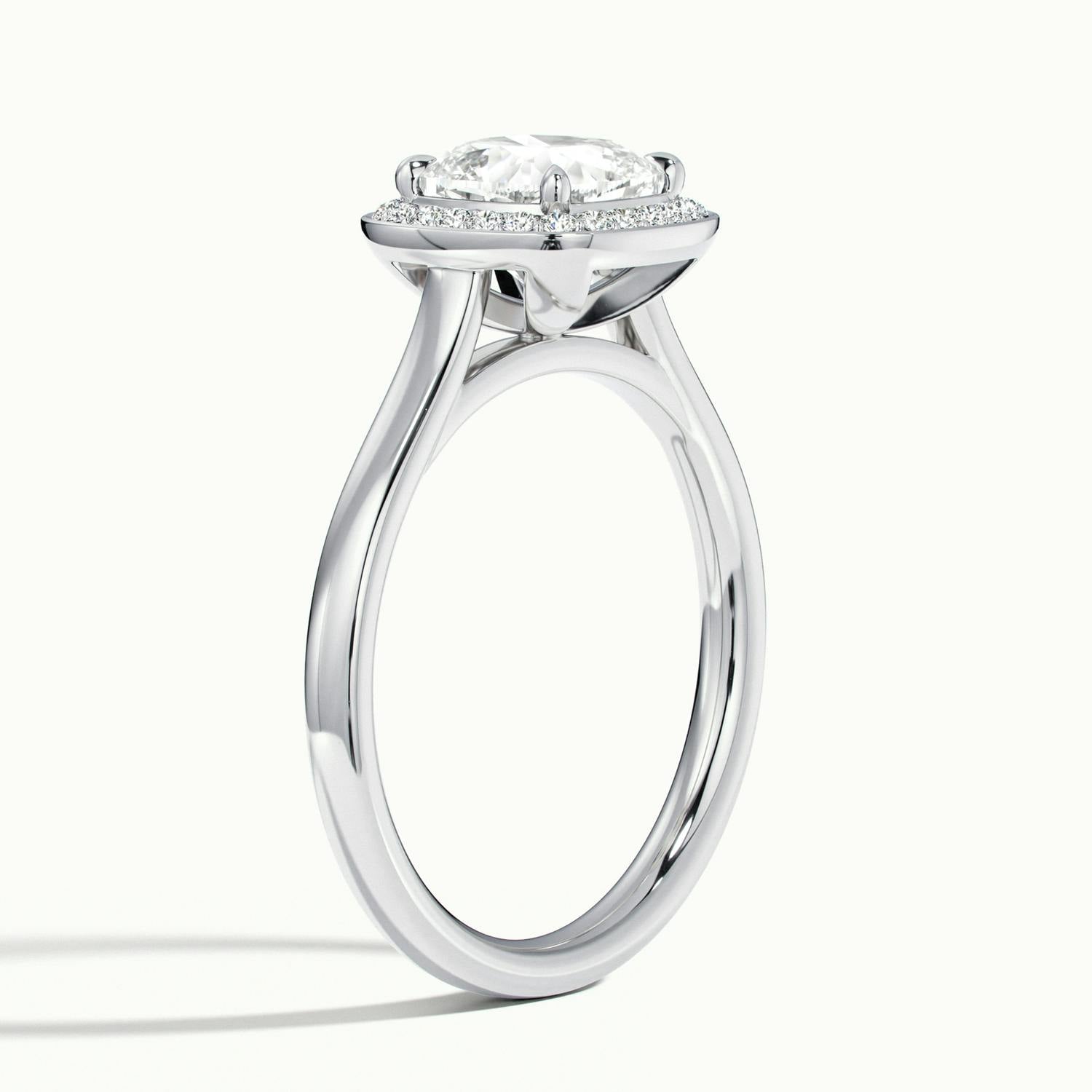 Elarisse Cushion Halo Engagement Ring