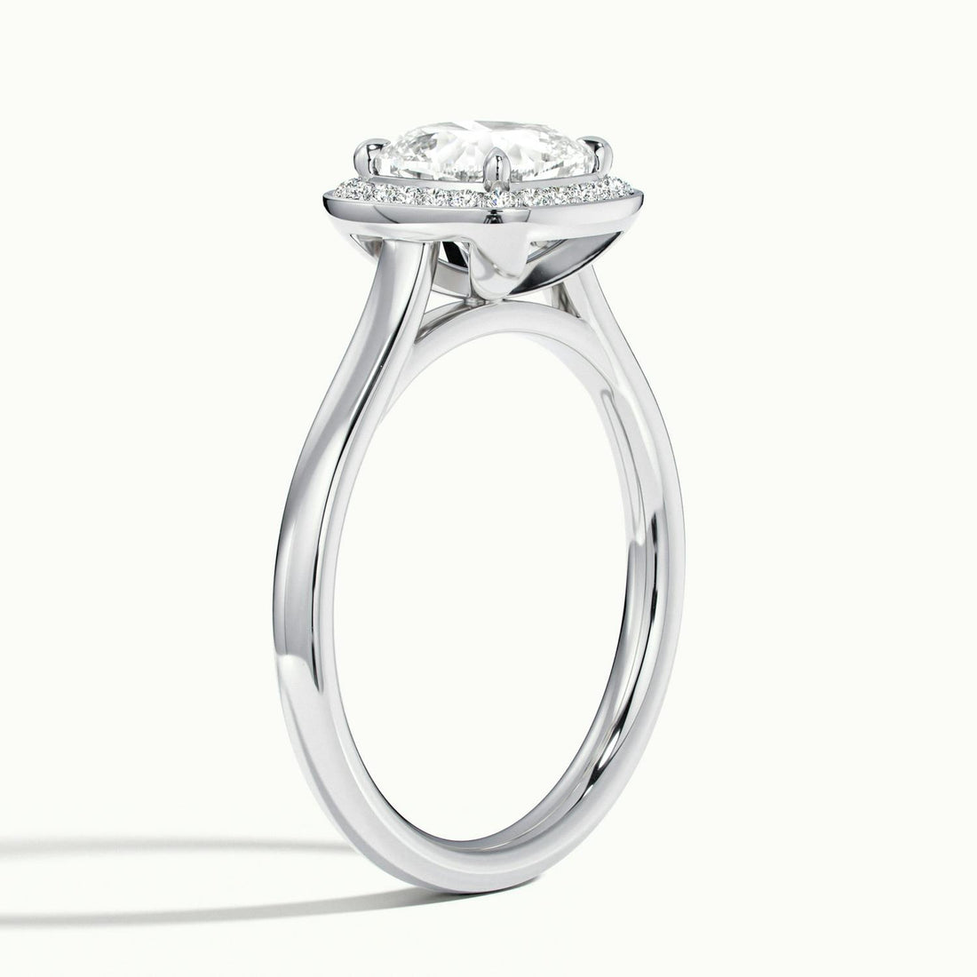 Elarisse Cushion Halo Engagement Ring