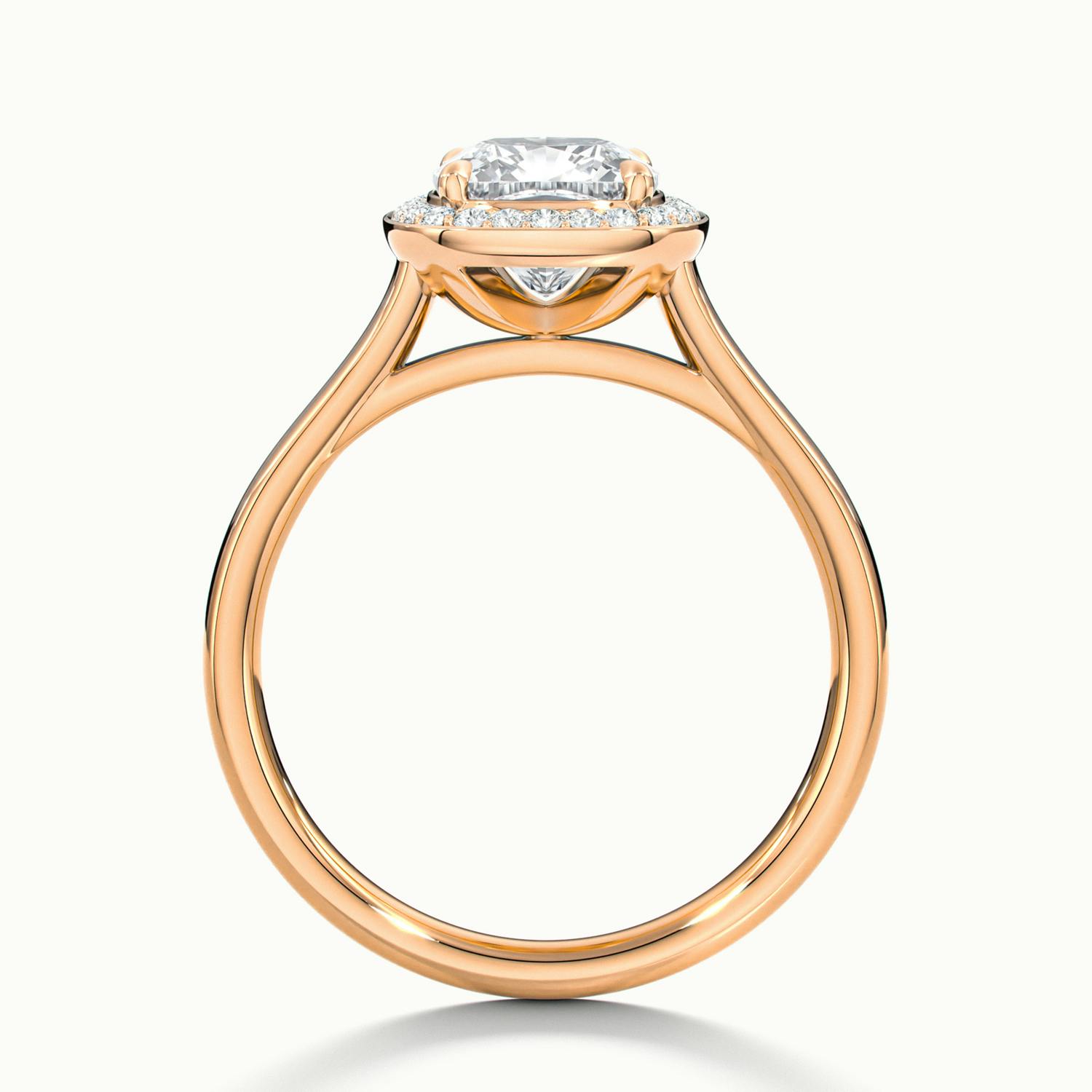 Elarisse Cushion Halo Engagement Ring