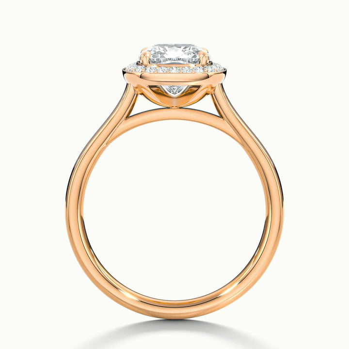 Elarisse Cushion Halo Engagement Ring