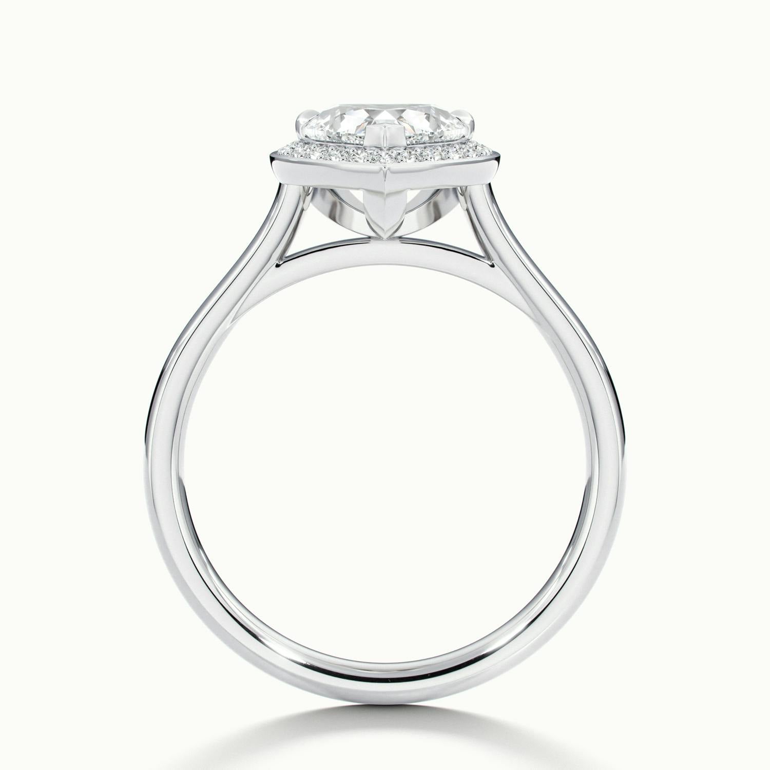 Elarisse Heart Halo Engagement Ring
