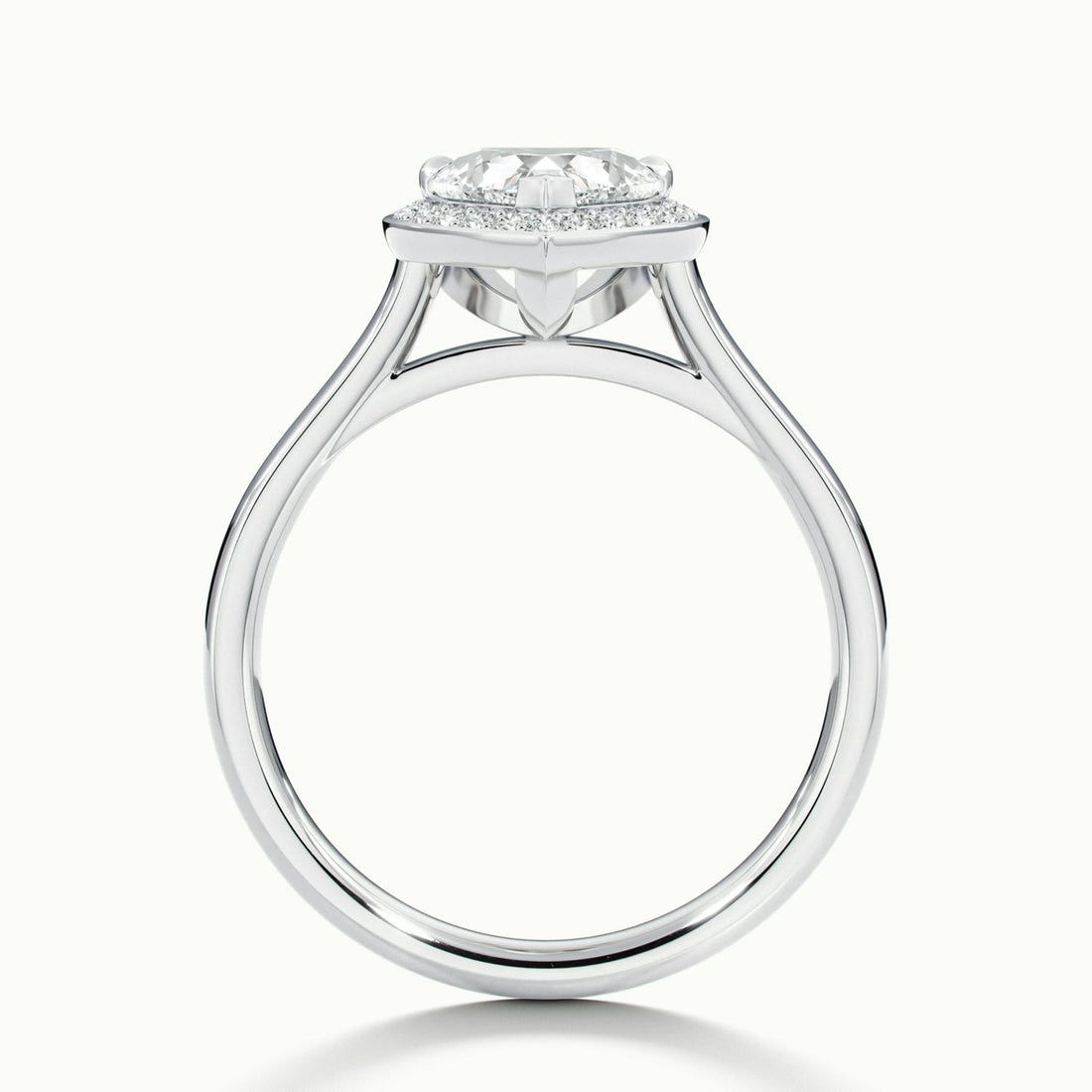 Elarisse Heart Halo Engagement Ring