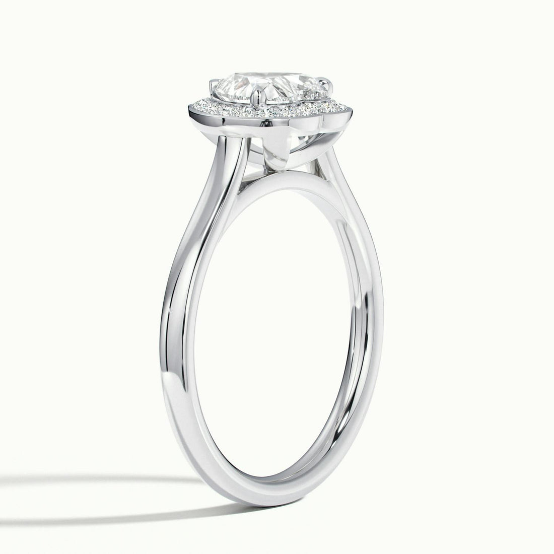 Elarisse Heart Halo Engagement Ring