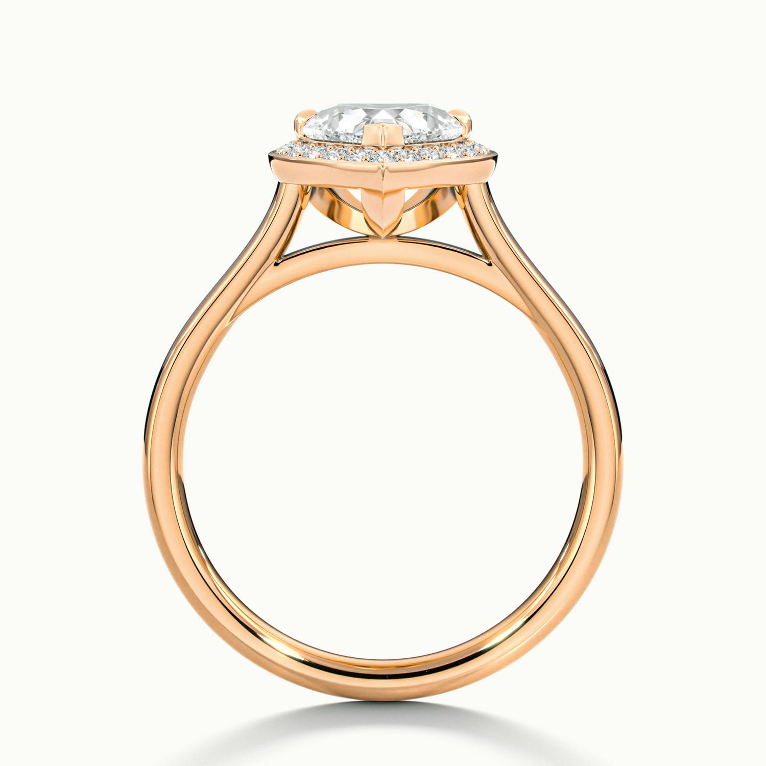 Elarisse Heart Halo Engagement Ring