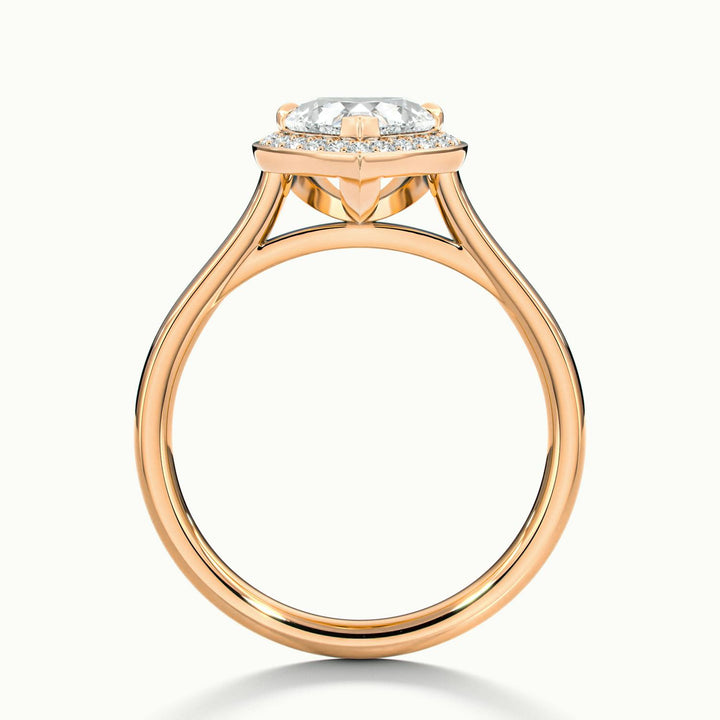 Elarisse Heart Halo Engagement Ring