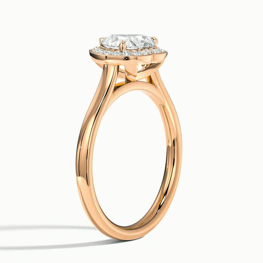 Elarisse Heart Halo Engagement Ring