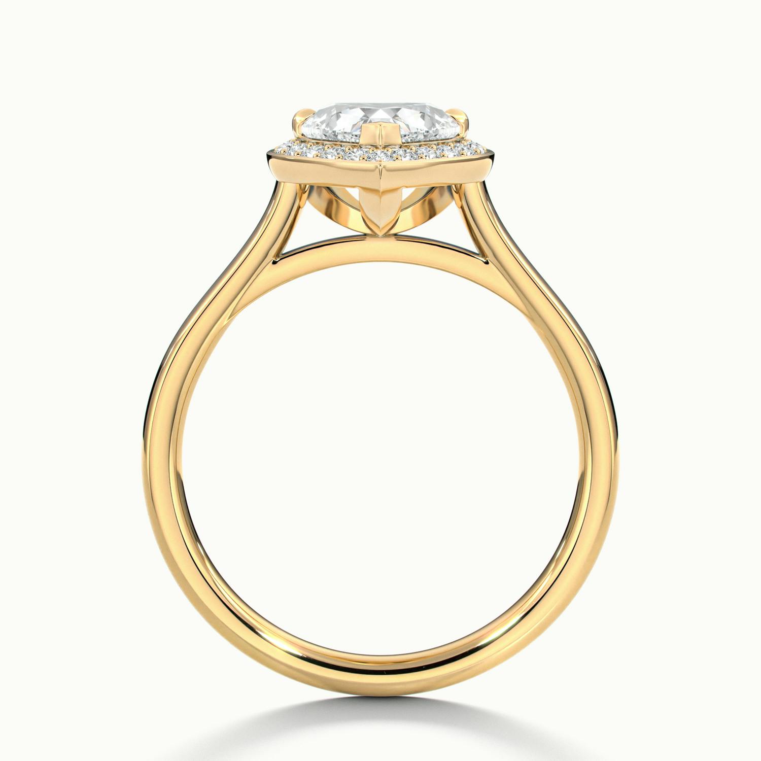 Elarisse Heart Halo Engagement Ring