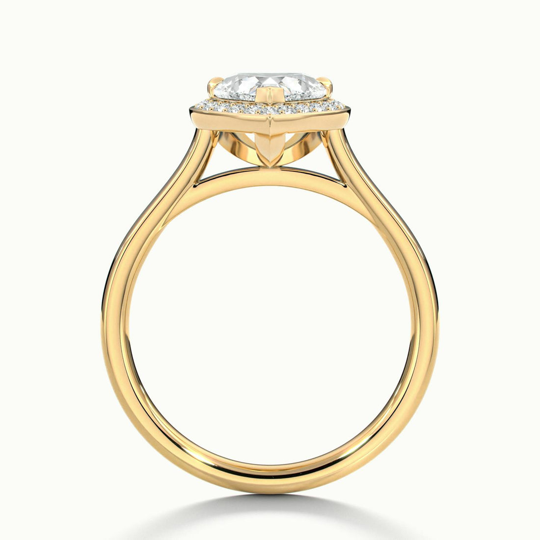 Elarisse Heart Halo Engagement Ring