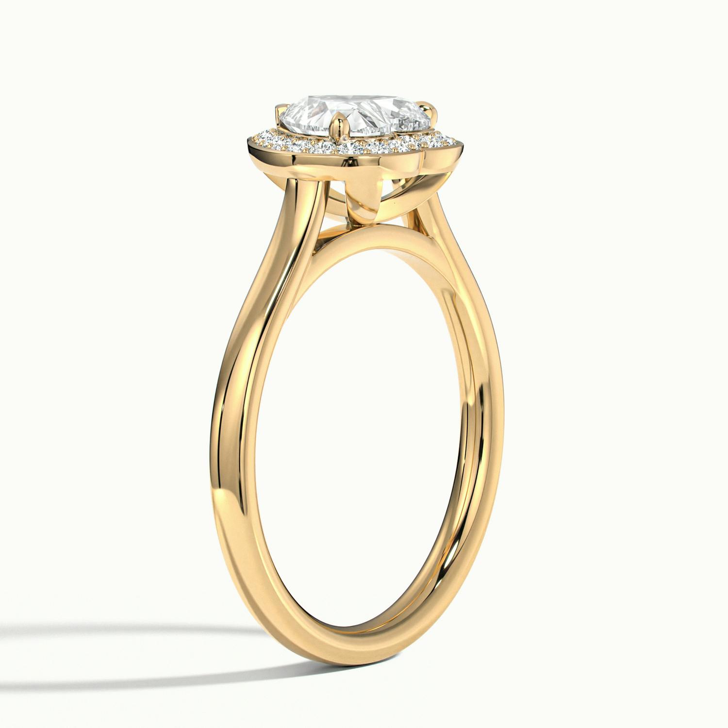 Elarisse Heart Halo Engagement Ring