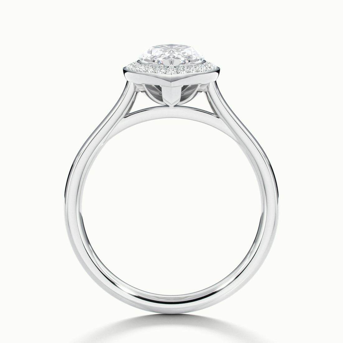 Elarisse Marquise Halo Engagement Ring
