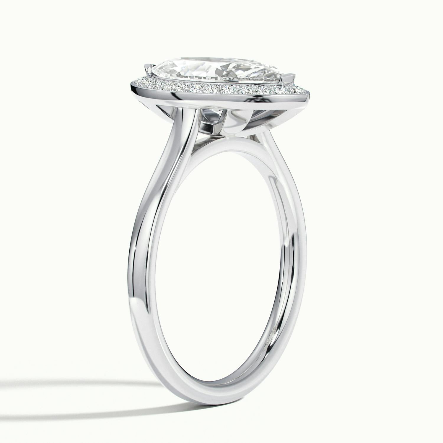 Elarisse Marquise Halo Engagement Ring