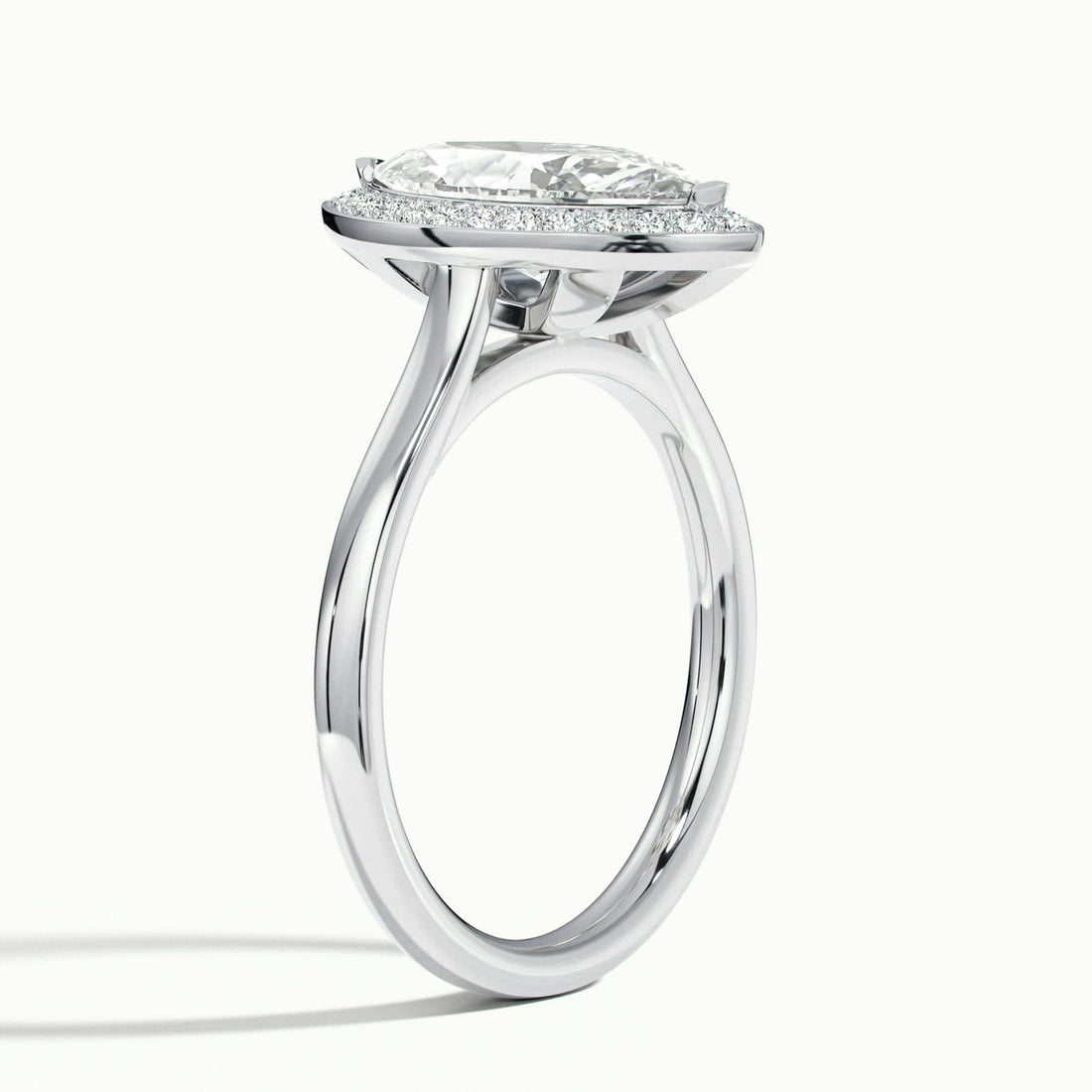 Elarisse Marquise Halo Engagement Ring