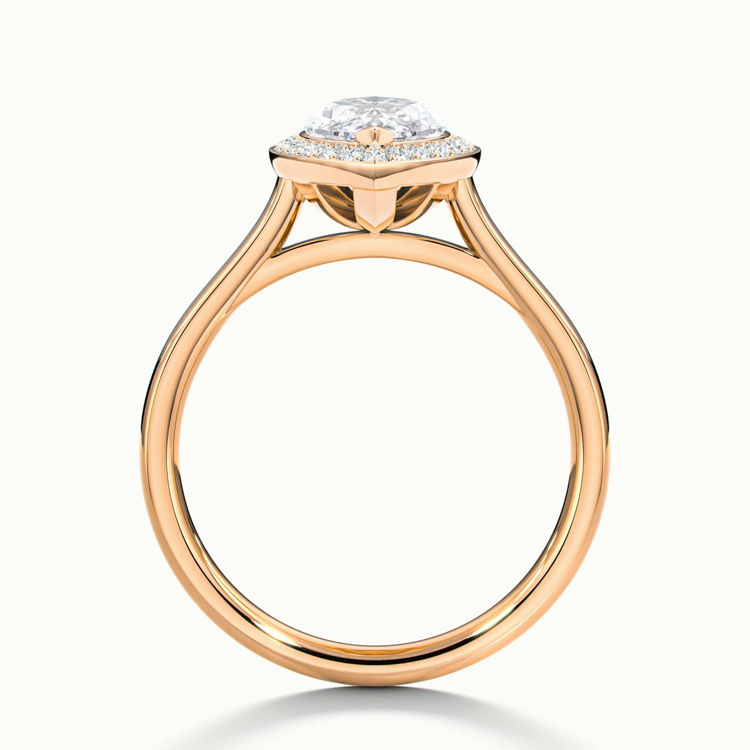 Elarisse Marquise Halo Engagement Ring